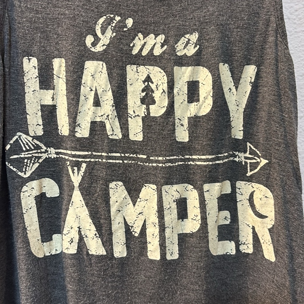 King & Saints “I’m a happy camper” graphic tank - Picture 2 of 5
